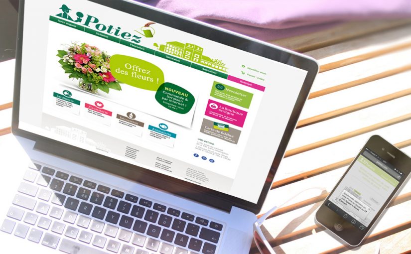 Maquette Site Web Jardinerie Potiez