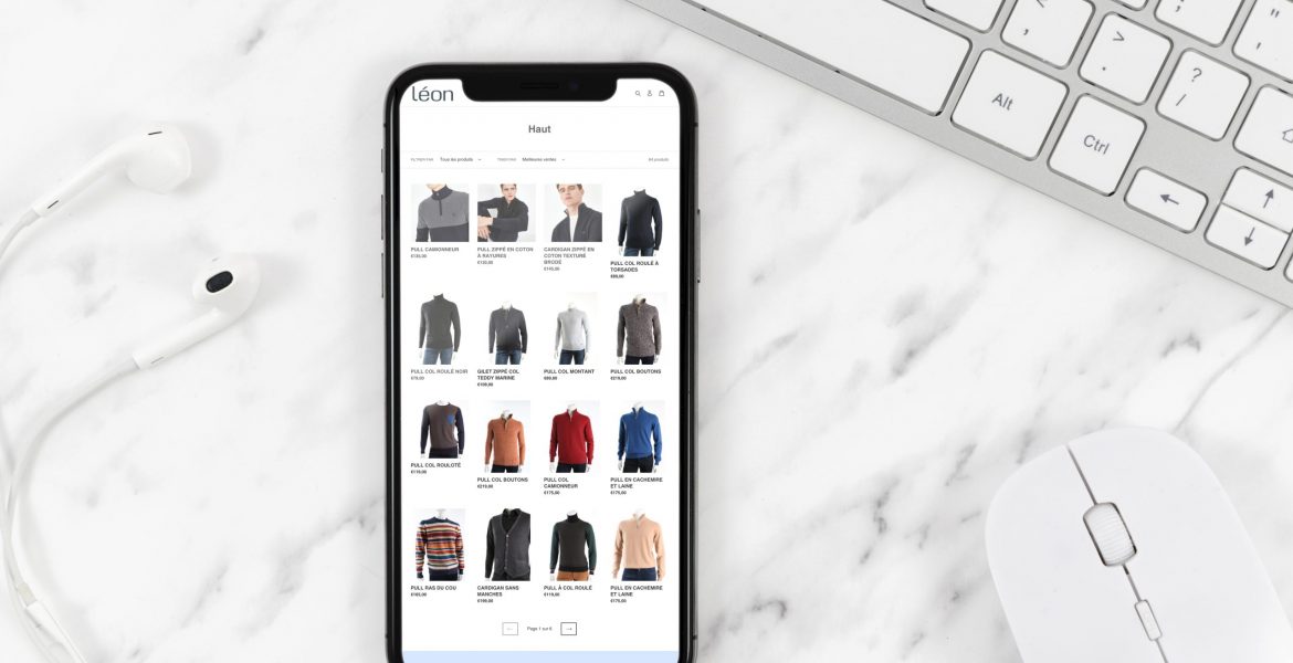Réalisation d’un site e-commerce pour le magasin Léon habilleur